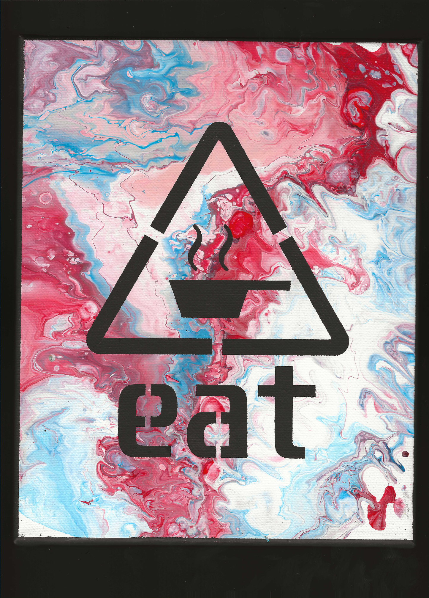 "eat #2" canvas